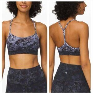 Lululemon Flow Y Nightfall Blossom Bra Size 8